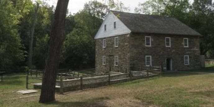 A stone mill house